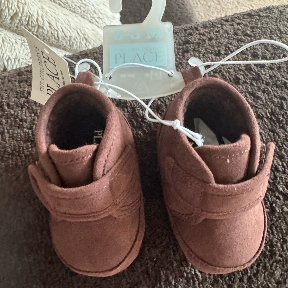The Children's Place Brown Baby Walker Shoes